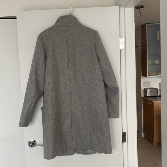 Wilfred The Cacoon Coat New-Virgin Wool, size L, Heather Light Grey - Picture 4 of 16